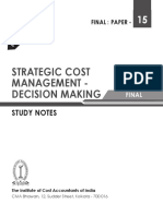 2.2016 Syllabus Paper-15-Oct-2020 Strategic Cost Management - Decision Making Study Notes