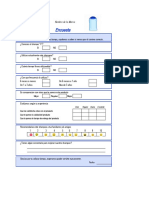 Formato Encuesta de Satisfacción Excel