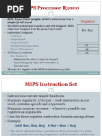 MIPS Processor R3000: Registers