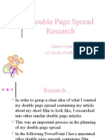 Double Page Spread Research