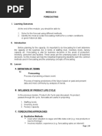 Module 4 Production System - Forecasting