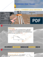 Perfil Longitudinal - Coordenadas Sist