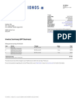 Invoice Summary (WP Business) : Wehbe SRL Mr. Yassir Salek Av. Landivar Pasillo Ingavi #22 0000 Santa Cruz Bolivia