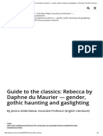 Guide To The Classics - Rebecca by Daphne Du Maurier - Gender, Gothic Haunting and Gaslighting - University of Southern Queensland