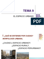 TEMA 9. EL ESPACIO URBANO. (1ª  Parte)