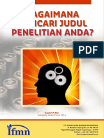 Bagaimana Mencari Judul Penelitian Anda