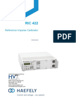 HVT DS HAEFELY RIC 422 Reference Impulse Calibrator V2004