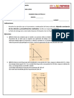 Examen Final de FÃ - Sica II