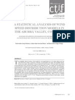 2014 A Statistical Analysis of Wind Speed Distribution Models in The Aburrá Valley, Colombia