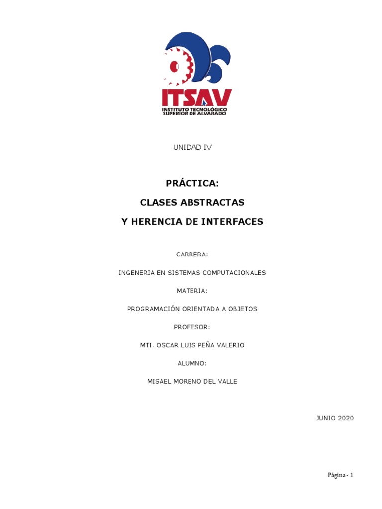 Clases Abstractas y Herencia en Java | PDF | Herencia (Programación ...