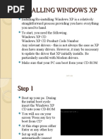 Installing XP