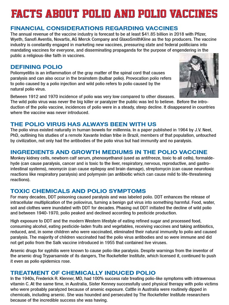 Polio Facts | PDF | Vaccines | Immunology