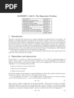 MATH2071: LAB 8: The Eigenvalue Problem