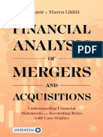 Eli Amir_ Marco Ghitti - Financial Analysis of Mergers and Acquisitions_ Understanding Financial Statements and Accounting Rules with Case Studies-Springer International Publishing (2021)