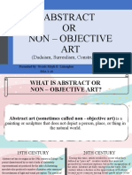 Abstract or Non-Objective Art (Dadaism, Surrealism, Constructivism)