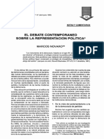 7-Novaro El Debate Contemporaneo Sobre La Representacion Politica