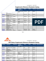 USP Dietary Supplements Reference Standards Catalog