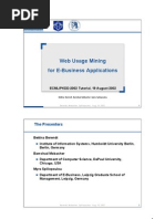 Web Usage Mining for E-business Applications