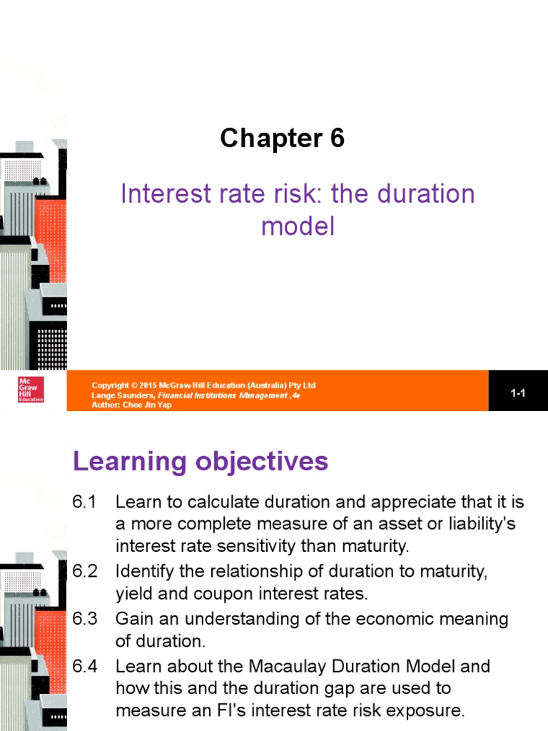 Interest Rate Risk: The Duration Model: Lange Saunders, Financial ...