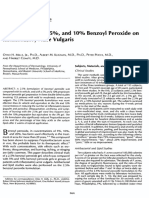 Comparing 2.5%, 5%, and 10% Benzoyi Peroxide On Inflammatory Acne Vulgaris