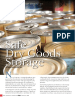 Safe Dry Goods Storage: Food Protection Connection