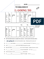 Future: Going To: Grammar Worksheet