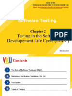 Software Testing: Testing in The Software Developement Life Cycle (SDLC)