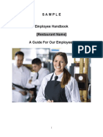 Sample Employee Handbook for Restaurants (1)