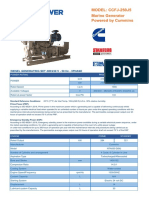 250kw 50HZ Cummins Marine Generator