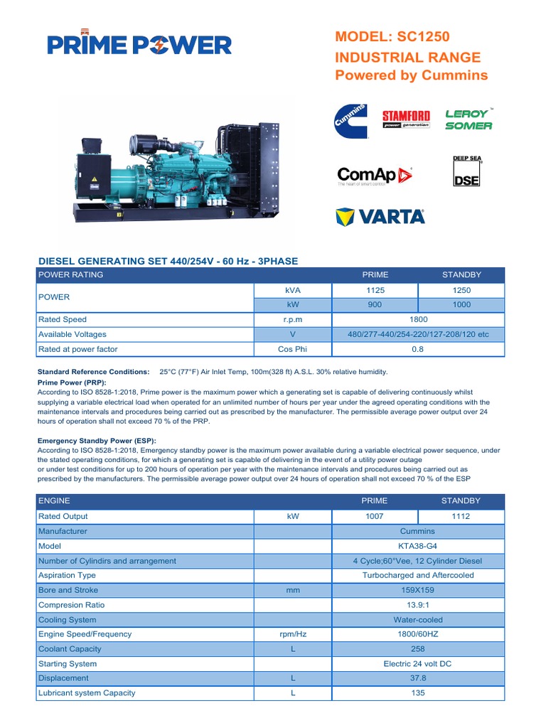 Industrial Diesel Generator Guide | PDF | Electric Generator | Mains ...