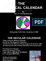 THE Liturgical Calendar: by Rev. Fr. George Ehusani