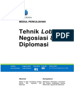 Modul Teknik Lobby Negosiasi Dan Diplomasi Compress