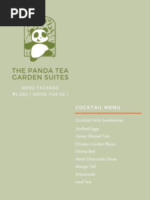 Cocktail Menu