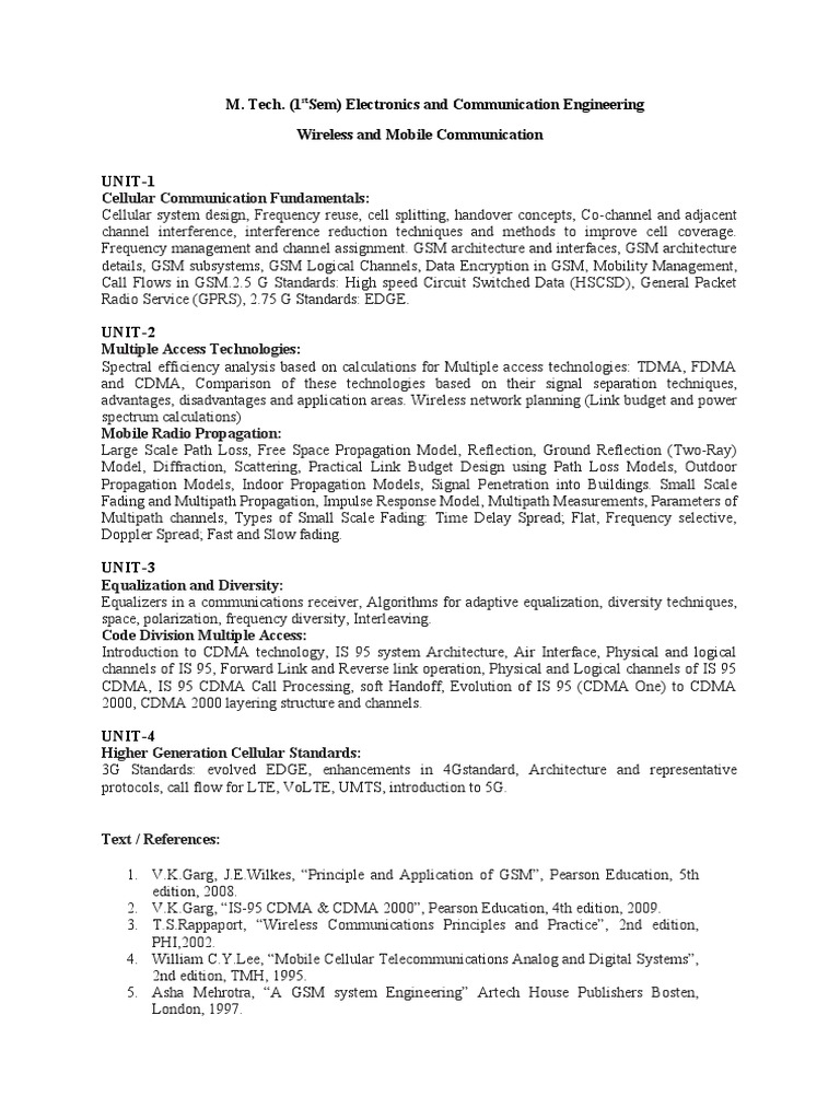 Wireless and Mobile Communication Overview | PDF | Cellular Network | Gsm