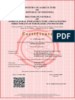 Sertifikat Pemegang Pendaftaran INSECKIL 50 EC (Izin - 10 - 39)