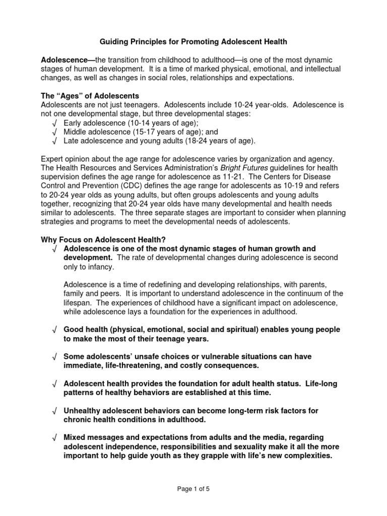 Educating Adolescents on Developmental Health | PDF | Adolescence | Youth