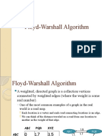 Floyd-Warshall Algorithm for Finding Shortest Paths in Graphs