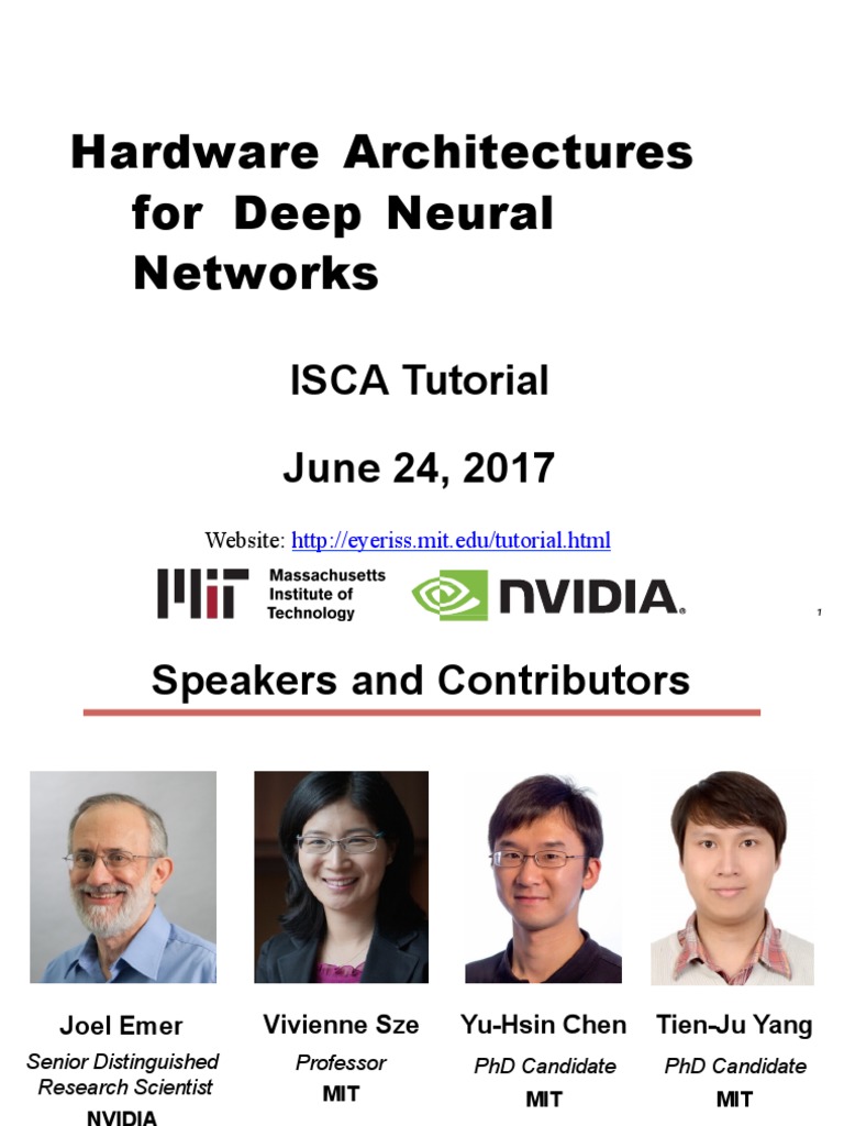 Hardware Architectures for DNNs Tutorial | PDF | Deep Learning ...