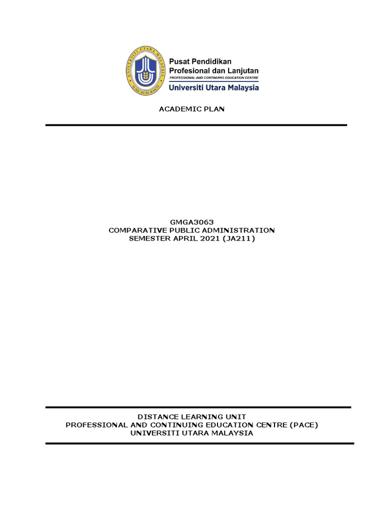 Comparative Public Administration Course Guide | PDF | Bureaucracy ...