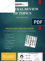 General Review, Basic Topics