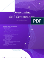 Overcoming Self-Centeredness