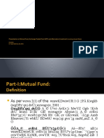 Presentation On Mutual Fund, Exchange Traded Fund (ETF) and Alternative Investment