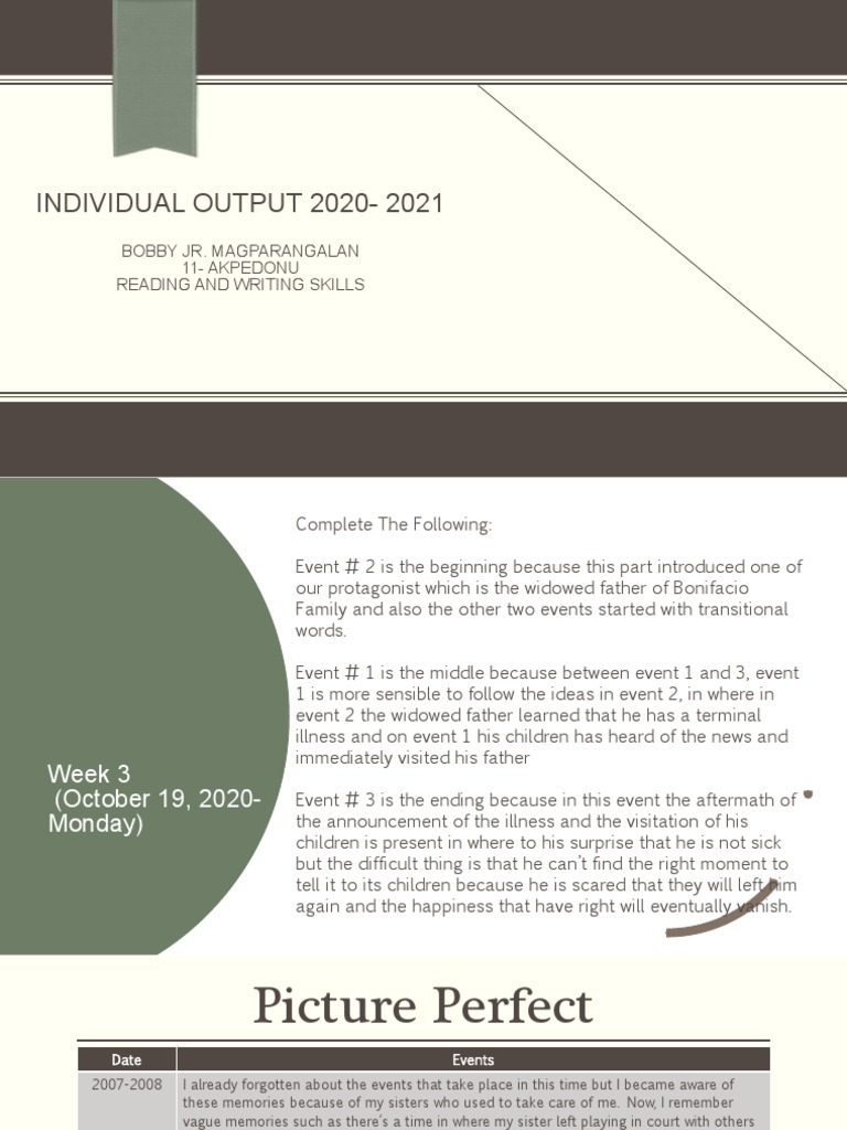 Magparangalan Reading and Writing Skills Week 3 PDF Feeling