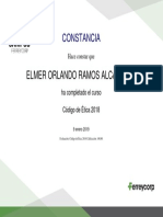 Certificado Código de Ética