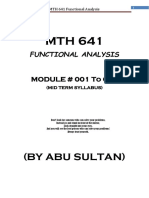 DOCUMENTMTH 641 Functional Analysis Syllabus