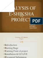 Analysis of E-Shiksha Project (2019 - 2021)
