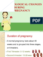 Physiological Changes of Pregancy. NEW VERSION-For BSC Nursing Students