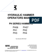 Hydraulic Hammer Operators Manual - PH Series - NPK