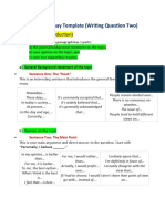 Independent Essay Template