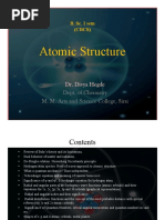 Atomic Structure: Dept. of Chemistry M. M. Arts and Science College, Sirsi